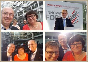 Beim SPD-Innovationsforum zum Thema "Arbeit 4.0" im Ludwig-Erhard-Haus Berlin